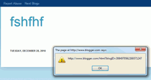 Same JavaScript as the example above, but executed using the Preview button on the Edit HTML page of the Design section