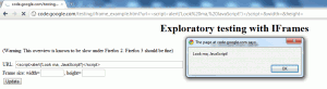 JavaScript could be executed by entering HTML in the url field, for example.